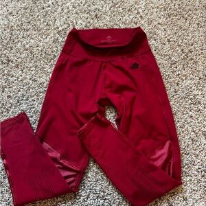 Adidas Red Athletic Leggings